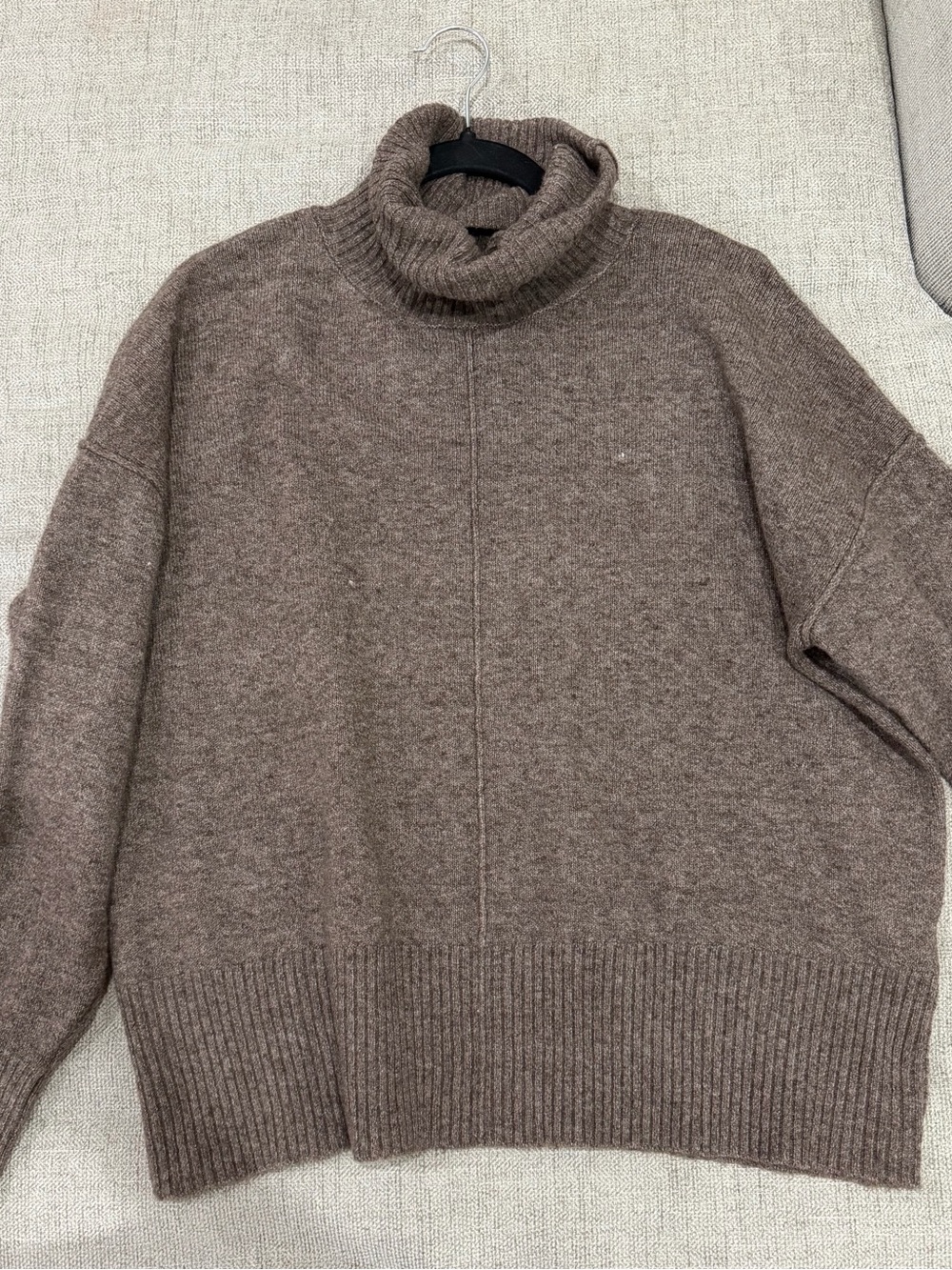 Cozy Women's Turtleneck Sweater in Brown